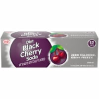 Big K® Diet Black Cherry Soda Cans Perspective: Main