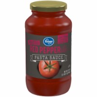 Kroger®  Roasted Red Pepper with Garlic Pasta Sauce Jar Perspective: Main