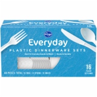 Kroger® Everyday White Plastic Dinnerware Sets Perspective: Main