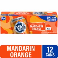 Kroger® Mandarin Orange Flavored Seltzer Water Cans