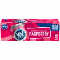 Kroger® Raspberry Flavored Seltzer Water Cans