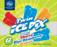 Kroger® Cherry Blue Raspberry & Orange Twin Ice Pops Perspective: Main