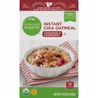 Simple Truth Organic® Cinnamon & Cranberry Instant Chia Oatmeal Packets Perspective: Main