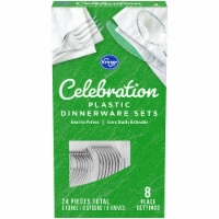 Kroger® Celebration Clear Plastic Dinnerware Sets