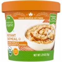 Simple Truth Organic® Maple & Brown Sugar Flavored Instant Oatmeal Packet Perspective: Main