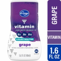 Kroger® Vitamin Grape Water Enhancer Bottle Perspective: Main