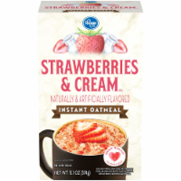 Kroger® Strawberries & Cream Instant Oatmeal Packets Perspective: Main