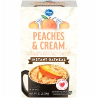 Kroger® Peaches & Cream Flavored Instant Oatmeal Packets Perspective: Main