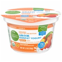 Simple Truth Organic® Strained Peach Greek Nonfat Yogurt Perspective: Main