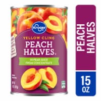 Kroger® Yellow Cling Peach Halves in Pear Juice
