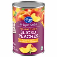 Kroger® Yellow Cling No Sugar Added Sliced Peaches
