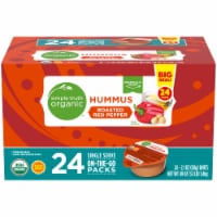 Simple Truth Organic™ Roasted Red Pepper Hummus 24 ct / 2.1 oz Perspective: Main