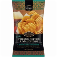 Private Selection® Smoky Fresno Pepper & Manchego Flavored Ripple-Cut Kettle Chips Perspective: Main