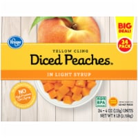 Kroger® Yellow Cling Diced Peach Cups in Light Syrup BIG DEAL! Perspective: Main