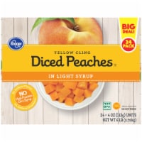 Kroger® Yellow Cling Diced Peach Cups in Light Syrup BIG DEAL! Perspective: Main