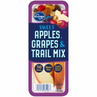 Kroger® Sweet Apples Grapes & Trail Mix Snack Tray Perspective: Main