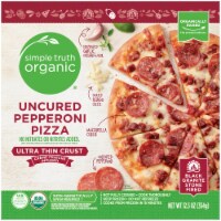 Simple Truth Organic® Uncured Pepperoni Ultra Thin Crust Frozen Pizza Box