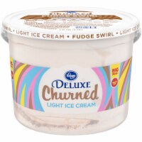Kroger® Deluxe Churned Fudge Swirl Light Ice Cream Perspective: Main