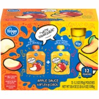 Kroger® Classic & Peach Mango Applesauce Variety Pack Perspective: Main
