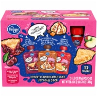 Kroger® Dessert Flavored Applesauce Pouches Variety Pack Perspective: Main