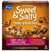 Kroger® Peanut Chocolate Chunk Pretzel Bars Perspective: Main