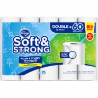 Kroger® Soft & Strong Double Roll Toilet Paper, 12 rolls - Kroger