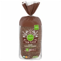 Simple Truth Organic® 100% Whole Wheat Thin Sliced Bread