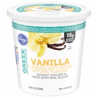 Kroger® Vanilla Nonfat Greek Yogurt Tub Perspective: Main