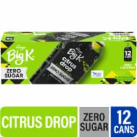 Big K® Citrus Drop Zero Sugar Soda Cans