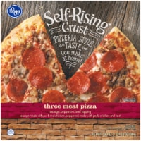 Kroger® Self-Rising Crust Three Meat Frozen Pizza