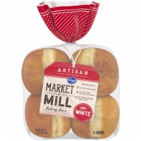 Kroger® Market & Mill™ Artisan Style White Bakery Buns Perspective: Main