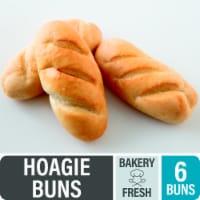 Bakery Fresh Hoagie Rolls 6 Count Perspective: Main