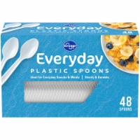 Kroger® Everyday Plastic Spoons - White Perspective: Main