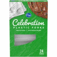 Kroger® Celebration Clear Plastic Forks Perspective: Main