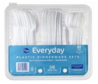 Kroger® Everyday White Plastic Dinnerware Sets Perspective: Main