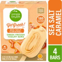 Simple Truth® Yo Greek! Sea Salt Caramel Greek Frozen Yogurt Bars Perspective: Main