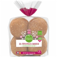 Simple Truth Organic® 21 Grains & Seeds Hamburger Buns Perspective: Main