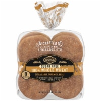 Private Selection® Sugar Free 100% Whole Wheat Extra Large Sandwich Rolls Perspective: Main