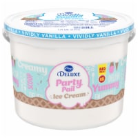 Kroger® Deluxe Vividly Vanilla Flavored Ice Cream Family Size Perspective: Main