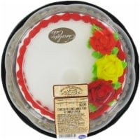 Bakery Chocolate Decorated White Simply Satin Cake
