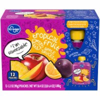 Kroger® Tropical Fruit Applesauce Pouches Perspective: Main
