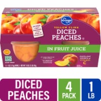 Kroger® Yellow Cling Diced Peach Cups