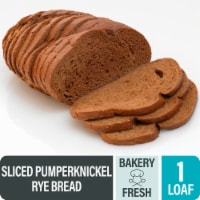 Bakery Fresh Sliced Pumpernickel Rye Bread Perspective: Main