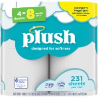 Kroger® Plush Toilet Paper Double Roll Perspective: Main