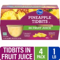 Kroger® 100% Juice Pineapple Tidbits Cups