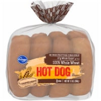 Kroger® 100% Whole Wheat Hot Dog Buns Perspective: Main