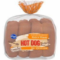 Kroger® Rich 'n Honey Enriched Hot Dog Buns Perspective: Main