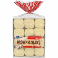 Kroger® White Brown And Serve Enriched Dinner Rolls Perspective: Main
