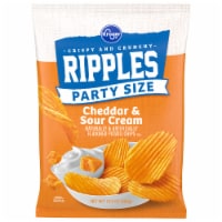 Kroger® Cheddar & Sour Cream Ripples Potato Chips Party Size Perspective: Main