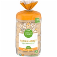 Simple Truth Organic® Oats & Honey English Muffins Perspective: Main